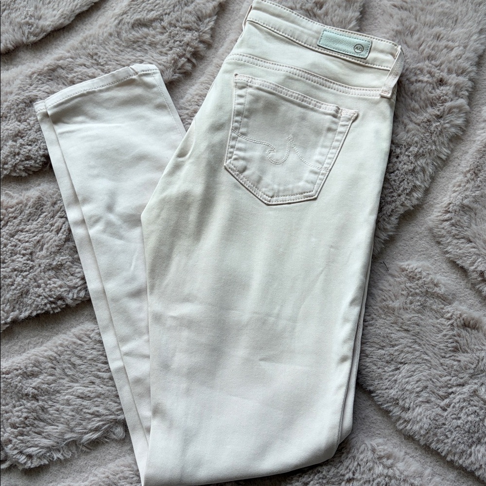 AG Adriano Goldschmied Women's Skinny pants in light pink blush